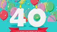 40th birthday - Birthday - send free eCards from 123cards.com