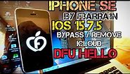 iPhone SE Bypass iCloud remove iOS 15.7.5 by F3arRa1n
