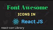 How to Use React Icons and Install React Icons in React JS