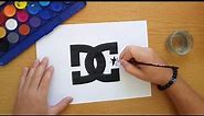 How to draw the DC Shoes logo