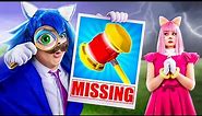 Detective Sonic the Hedgehog and Amy Rose in Real Life! Giant Game of Clue