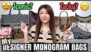 MY DESIGNER MONOGRAM BAGS! Iconic or Tacky? + How I Style Them ft. LV, DIOR, FENDI, GUCCI & more