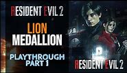 Resident Evil 2 2019 - Leon Gameplay Walkthrough - Lion Medallion