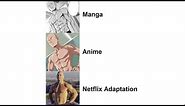 Netflix adaptation memes(manga, anime)