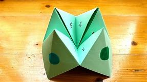 How to make a paper fortune teller or chatterbox