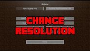 How To Change Resolution In Minecraft! - How To Turn Fullscreen Resolution Up & Down In Minecraft!