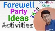 Ideas and activities for farewell party/ Farewell Games / Games for farewell party