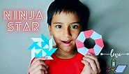 How to Make A Ninja Star Origami For Kids Watch Step by Step