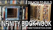 Book Nook Infinity Bookcase Library - DIY How To Build - With Subtitles
