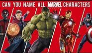 Can You Name All Marvel Characters?