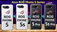 Asus ROG phone 5 vs 5s vs 5 pro vs 5s pro | Asus ROG phone 5 series