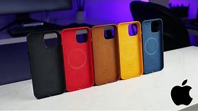 iPhone 12 Pro Max Apple Leather Case Review! ALL COLORS!