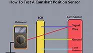 How to Test 2 & 3 Wire Camshaft Position Sensor w/Multimeter