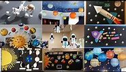 Space theme decoration ideas for school |Diy Solar project ideas |Science projects