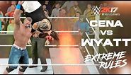WWE 2K17 John Cena vs Bray Wyatt | EXTREME RULES Full Match PS4 Gameplay