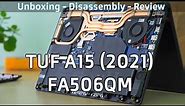 Asus TUF A15 (2021) review : Unboxing and disassembly