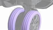 Luggage Wheel Covers 8Pack Carry on Luggage Wheel Protective Covers for Most 8-Spinner Wheels Travel Luggage Cover (Purple)