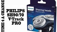 Changing original shaving heads Philips 9000 series new SH90/70 - V-Track precision PRO - RQ12 PRO
