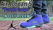 "Purple Grape" Air Jordan 5 | ON FEET REVIEW
