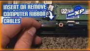 How to easily insert or remove computer ribbon cables!
