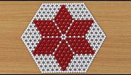 How to make a Table Mat with a Star design using beads