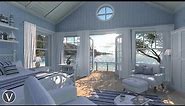 Sea Cottage Bedroom | Day & Sunset Ambience | Ocean, Beach Waves, Seagulls & Nature Sounds