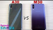 Samsung Galaxy A30 vs M30 SpeedTest and Camera Comparison