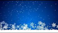 Free Background Video Loop: Christmas Blue Snowing (4K)