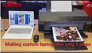 How to making custom laptop skin by DAQIN custom laptop skin making machine ?