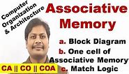 Associative Memory in Computer Organization and Architecture || Associative Memory || CO || CA | COA