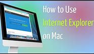 How to Use Internet Explorer on Mac