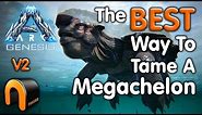 ARK GENESIS The BEST Way To Tame A Megachelon GIANT TURTLE