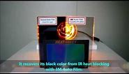 3M Window Film - heat sheet demonstration