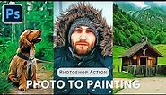 Just One Click: Vector Oil Paintings with This Photoshop Action!