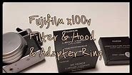 How to attach Fuji X100V lens hood and filter! (LH-X100 & PRF-49S)