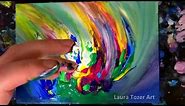 Finger Painting Artist | Abstract Rainbow Painting for Beginners #5