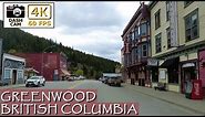 ⁴ᴷ⁶⁰ Dash cam: Greenwood, British Columbia