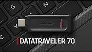 USB-C Flash Drive for tablets, phones and laptops – Kingston DataTraveler 70
