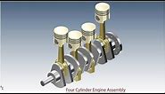 Four Cylinder Engine Assembly || Autodesk Inventor Tutorial
