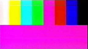 VHS Color Bar with some damage and crackle 2