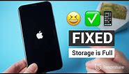 How to Fix iPhone Stuck on Apple Logo if iPhone Storage is Full - iPhone 8/8 Plus/X/XR/XS/XS Max/11