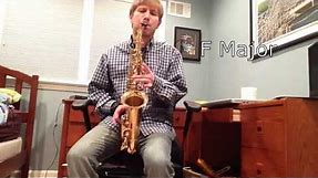 All Major Scales on Alto Saxophone and Arpeggios