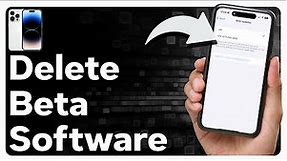 How To Delete Beta Software On iPhone
