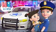Masina de politie pentru copii 🚔 Cantece si desene animate 🚓 HeyKids