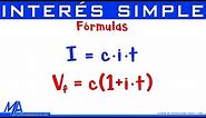 Comprendiendo las fórmulas de interés simple