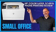 HP Color Laserjet Pro MFP 182nw All-In-One Wireless Laser Printer Demo & Review Plus Phone Printing!