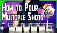 How to Pour Multiple Shots | Bartending School