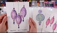 🎄 AMAZING Ornament Painting = WATEROLOR + ✨ Glitter ✨ Christmas Cards Tutorial for Beginners