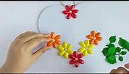 Pista Shell Crafts - Flower Wall Hanging Easy | DIY Wall Hanging ideas