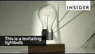 This is a levitating lightbulb